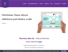 Tablet Screenshot of eliko.fi